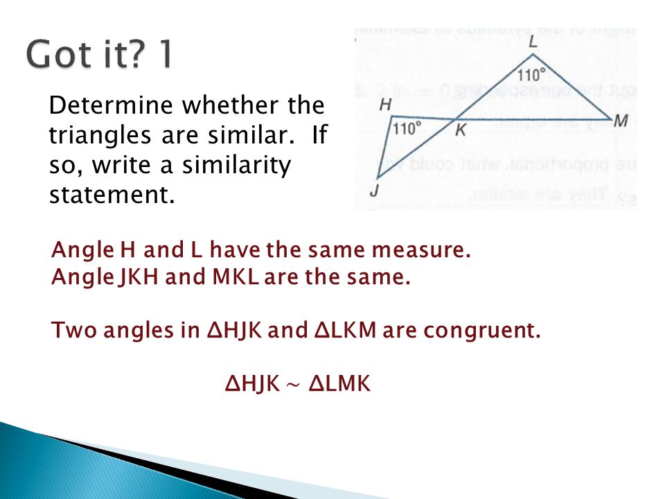 Write a congruence statement for the congruent triangles